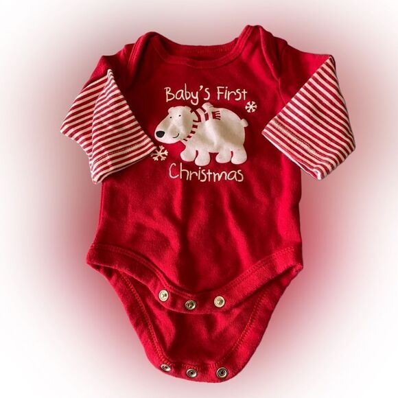 Baby’s First Christmas Onesie - Picture 1 of 2